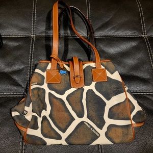 Dooney & Bourke Giraffe Print Canvas Tote